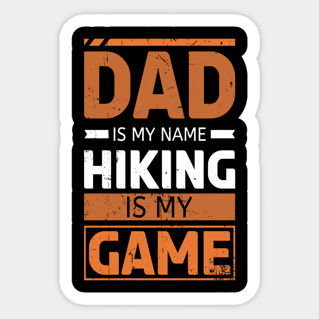 Dad Is My Name Sticker by Creative Brain